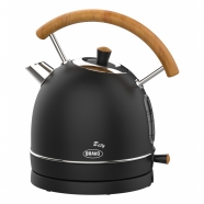 BRAVO B 4933 BETY konvice 1,7l čajníková nerez černá WOODEN