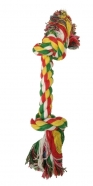 hračka pes lano bavlna 2 uzly 18cm