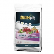 IRONpet pes granule 12kg Adult mini hovězí