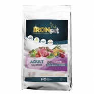 IRONpet pes granule 12kg Adult All Breed jehněčí