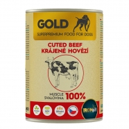 IRONpet Gold pes konzerva 400g hovězí krájená svalovina