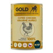 IRONpet Gold pes konzerva 400g kuřecí krájená svalovina