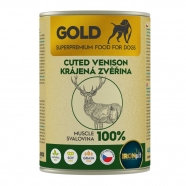 IRONpet Gold pes konzerva 400g zvěřina krájená svalovina