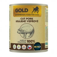 IRONpet Gold pes konzerva 800g vepřové krájená svalovina