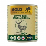 IRONpet Gold pes konzerva 800g zvěřina krájená svalovina