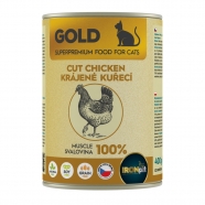 IRONpet Gold kočka konzerva 400g kuřecí krájená svalovina