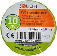SOLIGHT AP01 15mm x 10m izolační páska žlutozel