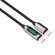 SOLIGHT SSC1802 USB kabel C-C 100W 2m s displejem