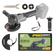 PROCRAFT AKU AG125A-bb úhlová bruska Industrial bez baterie a nabíječky