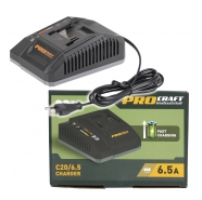 PROCRAFT AKU C20/6,5 nabíječka 135W pro 20V Li-ion baterie Industrial