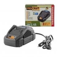 PROCRAFT AKU 20/2,4A nabíječka pro 20V Li-ion baterie