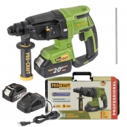 PROCRAFT AKU PHA40-2B-C vrtací kladivo SDS+ 2x baterie