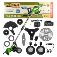 PROCRAFT AKU PTA-25BL-1B vyžínač + baterie a nabíječka