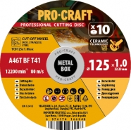 PROCRAFT YCD125x1.0b sada řezných kotoučů 10ks 12