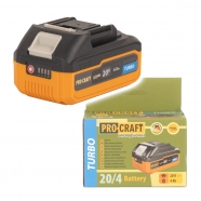 PROCRAFT AKU 20/4 Turbo baterie 20V 4Ah Li-ion