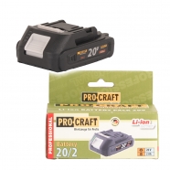 PROCRAFT AKU 20/2A baterie 20V 2Ah Li-ion