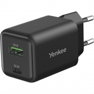 YENKEE YAC C35 GAN nabíječka 35W 1xUSB-A 1xUSB-C