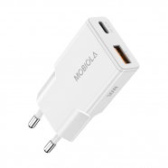MOBIOLA CT30AC-WH power adapter USB-A + USB-C 30W