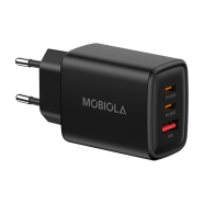 MOBIOLA CT65ACC-BK nabíječka USB-A + 2xUSB-C 65W černá