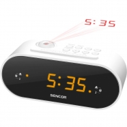 SENCOR SRC 3100 W radiobudík s projekcí bílý