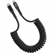 YENKEE YCU 503BK kabel kroucený USB C/Lightning 1,5m