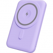 YENKEE YPB 501PE power bank 5000mAh MagSafe SILIC fialová