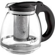 LAMART LT7027 konvice 1,5l černá VERRE