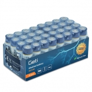 GETI baterie LR6 AA alkalická 1,5V 32ks