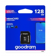 SD micro 128GB GOODRAM UHS-I Class 10 U1 + adaptér M1AA