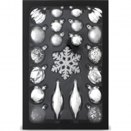 RETLUX RXL 448 sada ozdob 25ks stříbrné