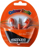 MAXELL COLOUR BUDZ sluchátka oranžová