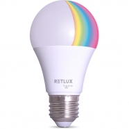 RETLUX RSH 102 E27 9W žárovka A60 RGB CCT Wi-Fi