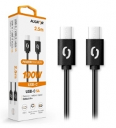 ALIGATOR kabel USB-C/USB-C power 5A 100W 2,5m černý DATKP52