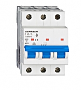 SCHRACK jistič B10A 3 pólový 6kA AMPARO AM618310