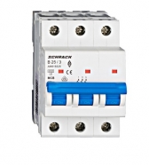 SCHRACK jistič B25A 3 pólový 6kA AMPARO AM618325