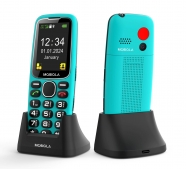 MOBIOLA MB4120TUE mobilní telefon turqoise 2,4