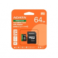 SD micro 64GB ADATA U3 C10 A2 V30 (R:160 W:140) + SD adaptér
