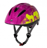 přilba FORCE fun animals M dětská fluo růžová